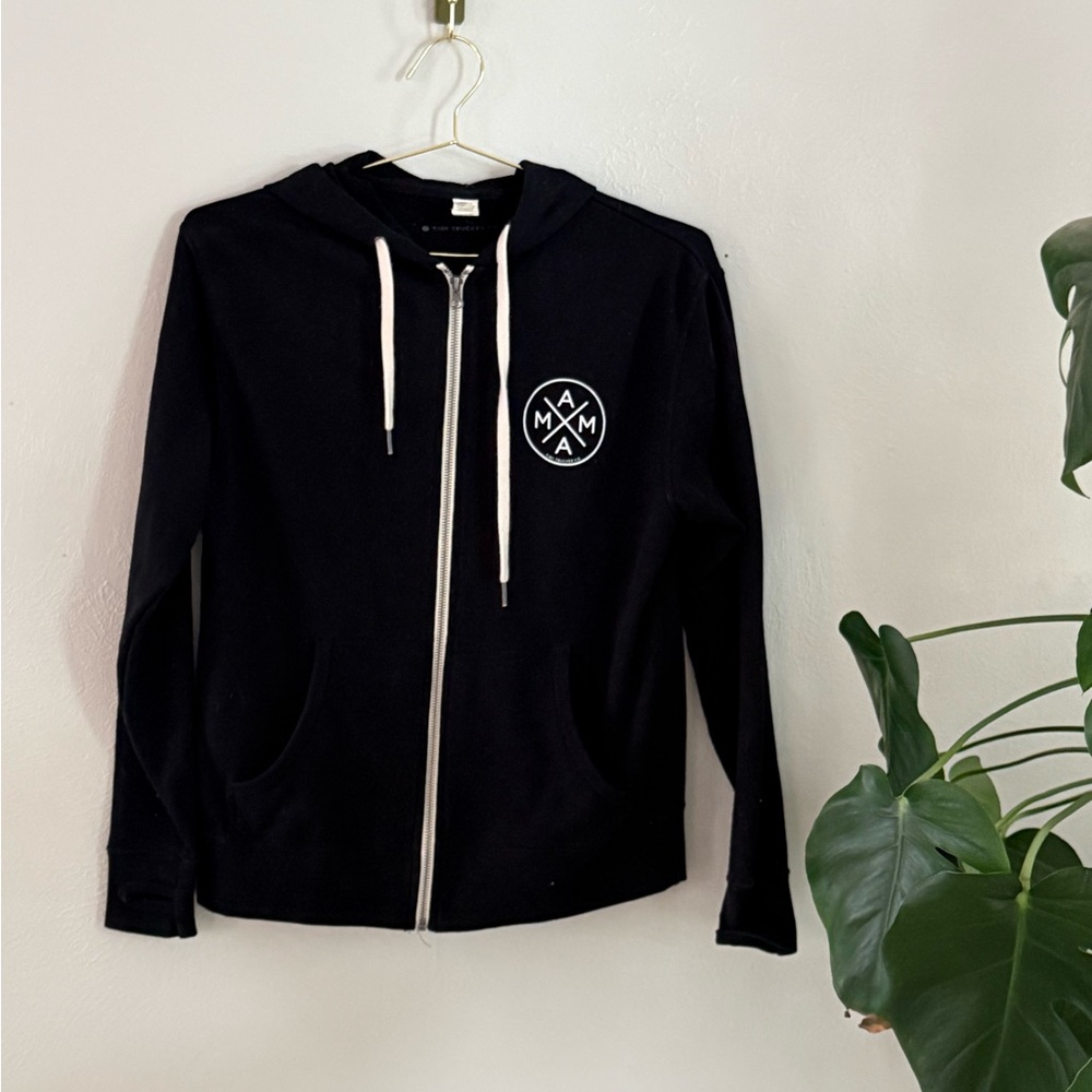 Tiny Trucker MAMA Black Zip-Up Hoodie